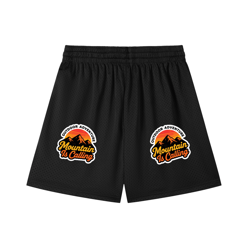 Mesh Drawstring Shorts