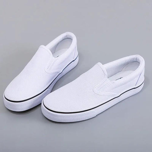 Gray Slip-on Canvas Shoes Fashionable For Both Men And Women by ACTIVE WEAR
