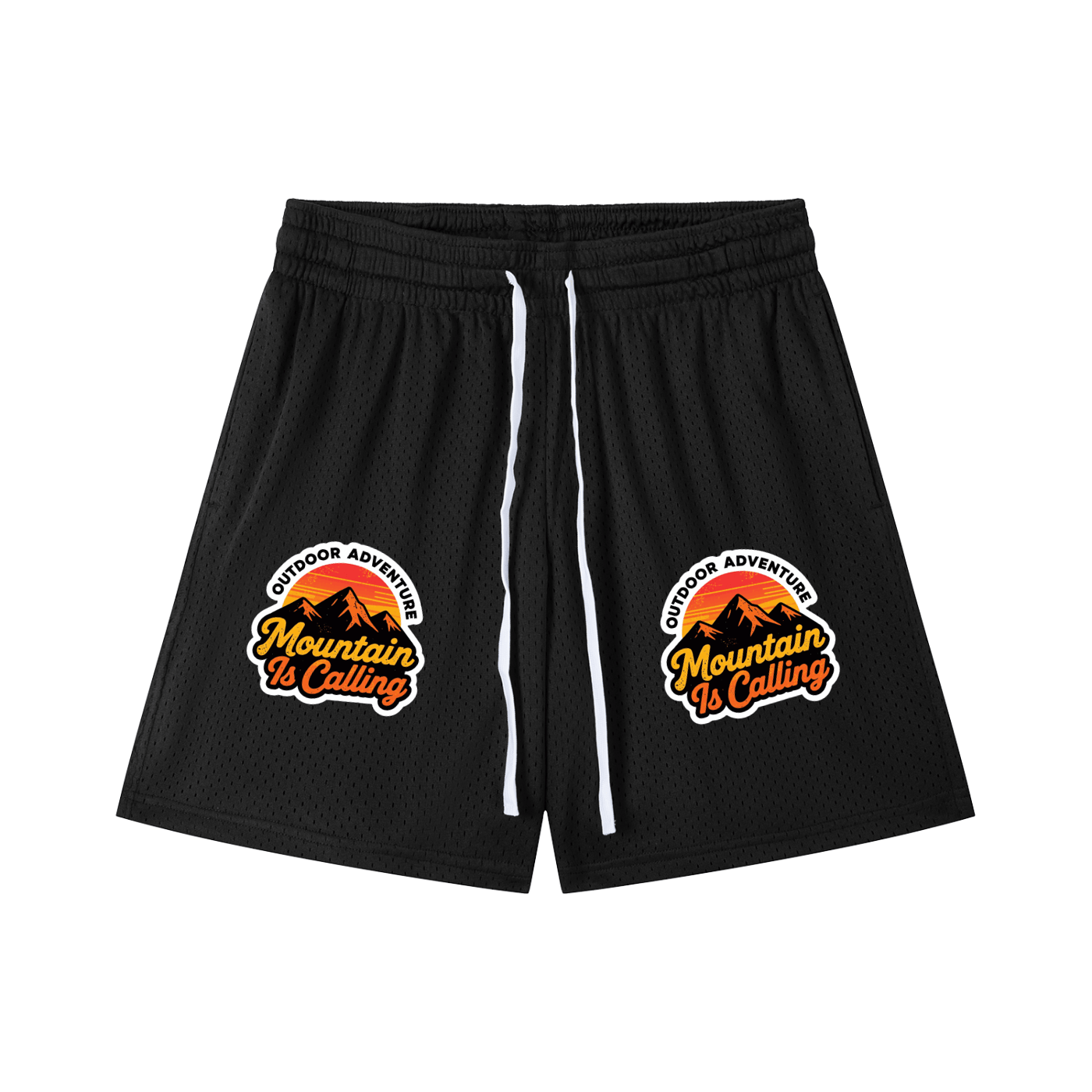 Mesh Drawstring Shorts
