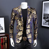 Blue background gold