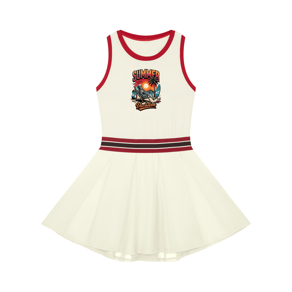 Women's Color Block A-Line Sleeveless Dress